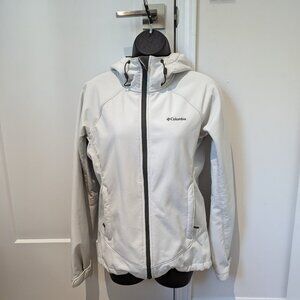 Columbia Fleece Lined Jacket - White/ Green - Size Small